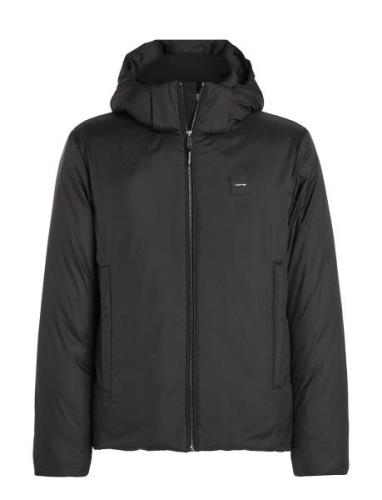 Non Quilt Padded Hooded Jacket Calvin Klein Black