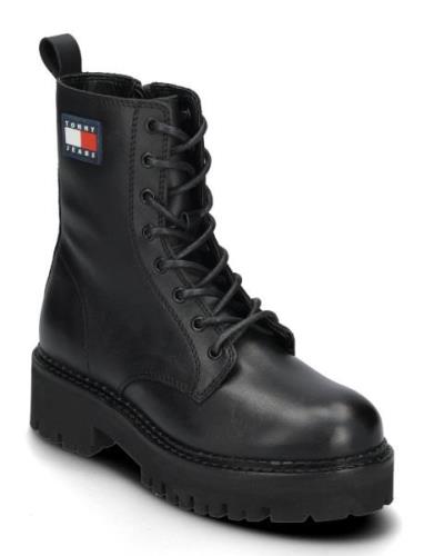 Tjw Urban Lace Up Boot Tommy Hilfiger Black