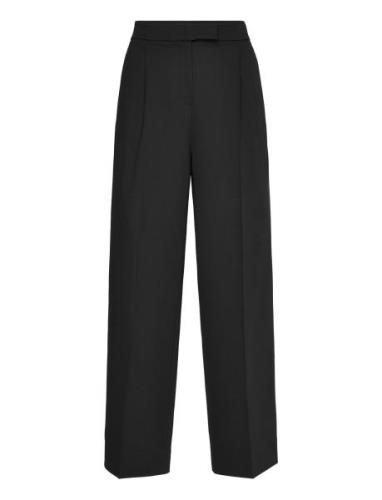 Soft Crepe Pleated Trouser Calvin Klein Black