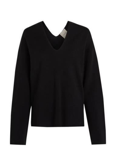 Df Wool Blend Sweater Calvin Klein Black