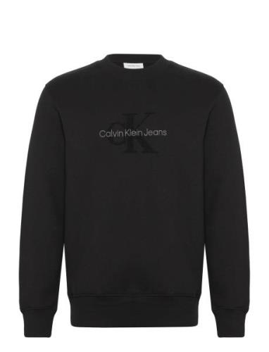 Chenille Monologo Crew Neck Calvin Klein Jeans Black