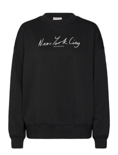 Embroidered Nyc Relaxed Cn Calvin Klein Jeans Black