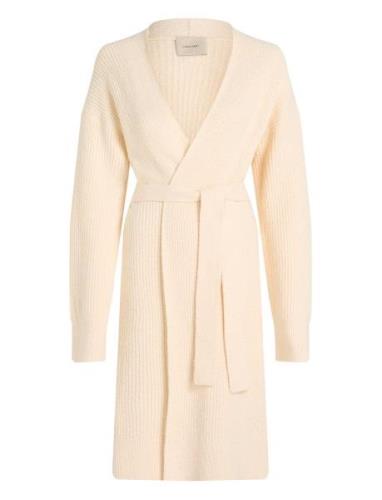 Boucle Rib Relaxed Long Cardigan Calvin Klein Cream