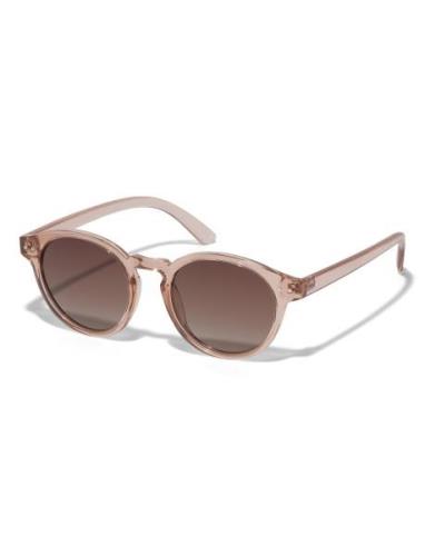 Kyrie Round Shaped Sunglasses Soft Brown Pilgrim Brown