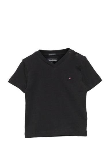 Boys Basic Vn Knit S/S Tommy Hilfiger Black