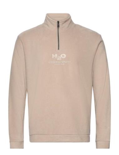 Blåvand Ii Fleece Half Zip H2O Beige