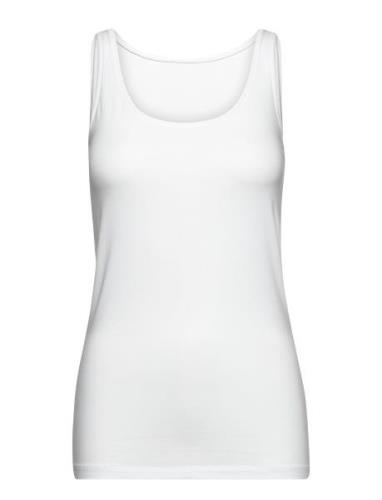 Basic Cotton Tank Top Femilet White