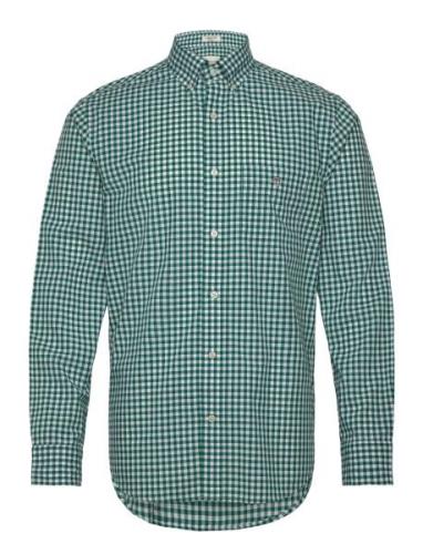 Reg Classic Poplin Gingham Shirt GANT Green