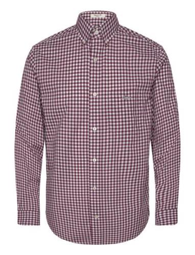 Reg Classic Poplin Gingham Shirt GANT Red