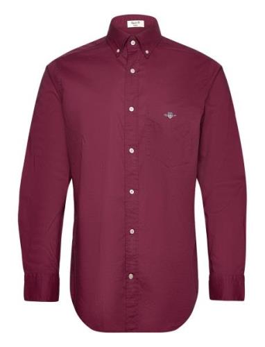 Reg Classic Poplin Shirt GANT Burgundy