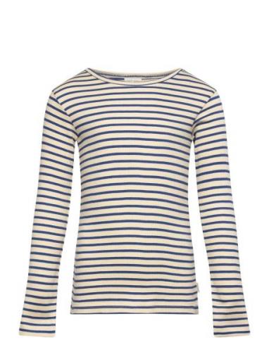 T-Shirt L/S Modal Striped Petit Piao Beige