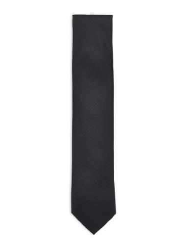 Polyester Tie 7 Cm Lindbergh Black Black