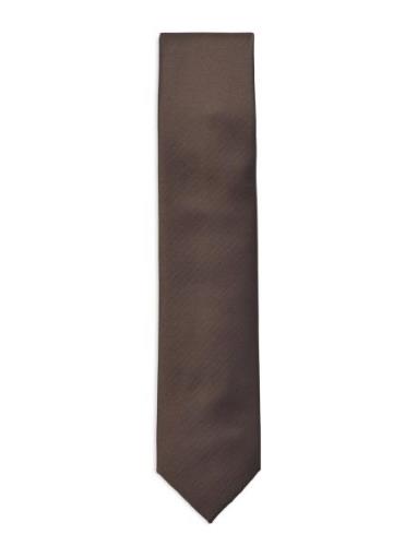 Polyester Tie 7 Cm Lindbergh Black Brown