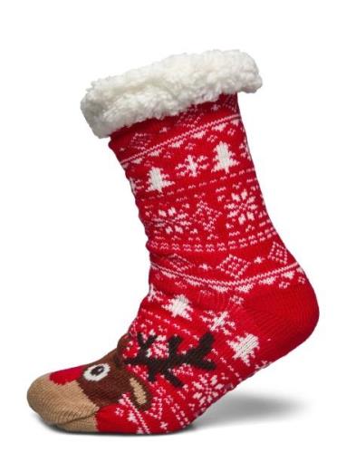 Rudolph's Cozy Socks Christmas Sweats Red