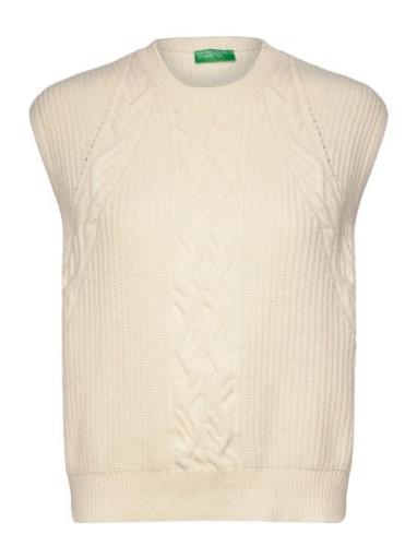 Sleeveless Sweater United Colors Of Benetton Cream