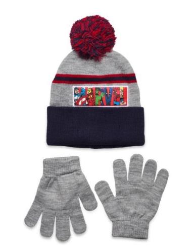 Bonnet + Gloves Marvel Grey