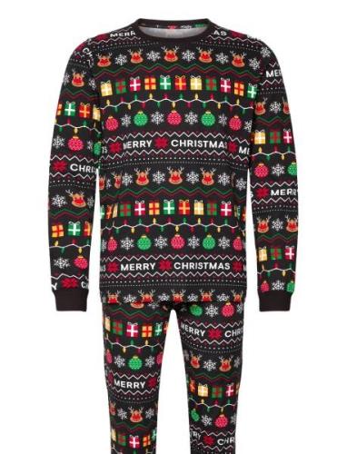 The Joyful Christmas Pyjamas Christmas Sweats Black