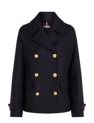 Wool Blend Db Peacoat Tommy Hilfiger Navy