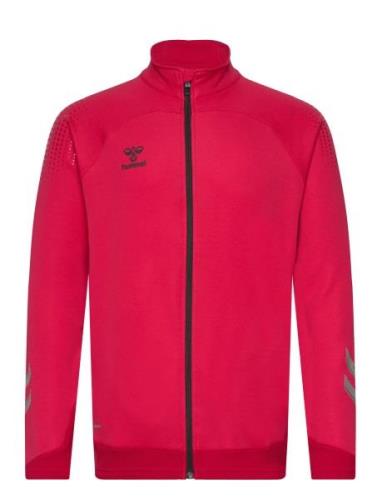 Hmllead Poly Zip Jacket Hummel Red