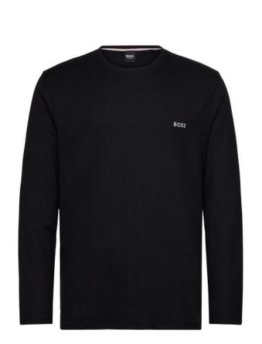 Waffle Ls-Shirt BOSS Black