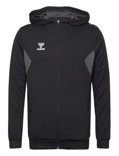 Hmlauthentic Pl Zip Hoodie Hummel Black