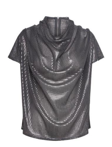 Milly Sequin Top Ahlvar Gallery Grey