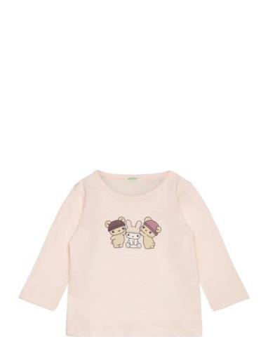 T-Shirt L/S United Colors Of Benetton Pink