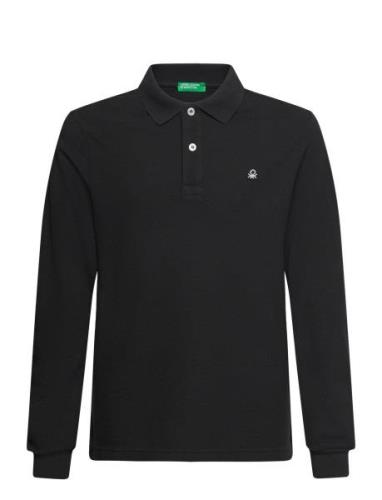 L/S Polo Shirt United Colors Of Benetton Black