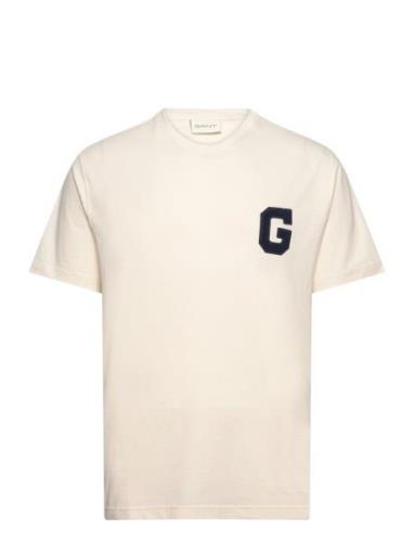 G Graphic T-Shirt GANT Cream