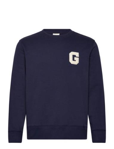 G Graphic C-Neck GANT Navy