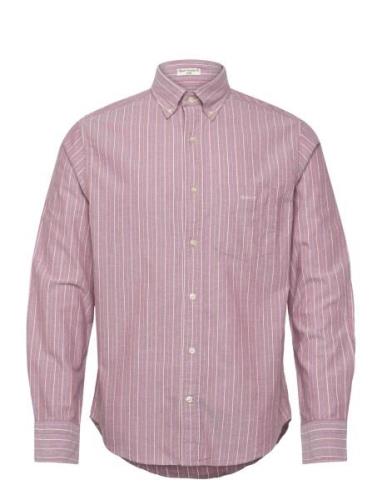 Reg Oxford Stripe Shirt GANT Red