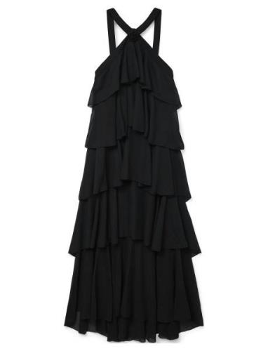 Vmfelicia Sl Ruffle Maxi Dress Exp Vero Moda Black