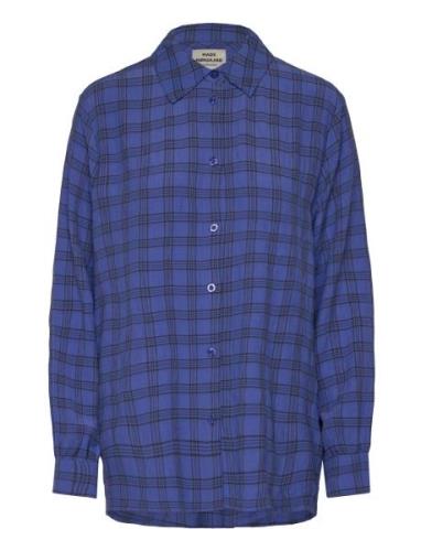 Check Pop Vina Shirt Mads Nørgaard Blue