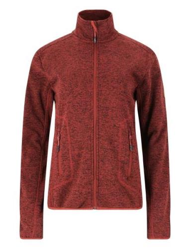 Samani W Melange Fleece Jacket Whistler Burgundy