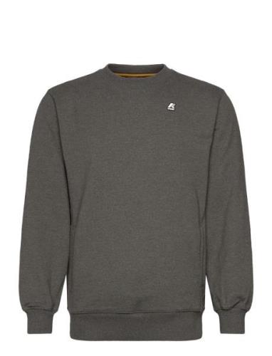 French Terry Fleece Crewneck Pullover K-Way Grey