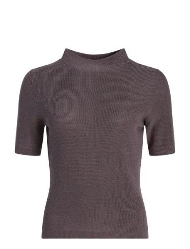 Viscose-Blend Knit Top, Kibri Ivo Nikkolo Brown