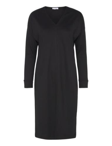 Viscose-Blend Long Sleeve Midi Dress, Daheva Ivo Nikkolo Black