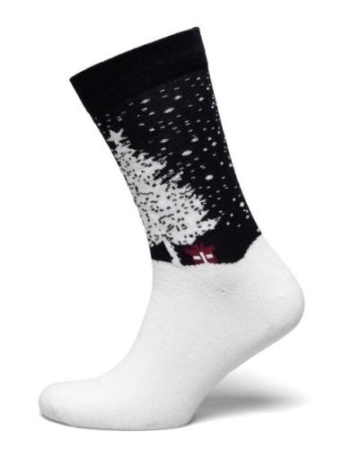 Christmas Bamboo Sock Lindbergh White