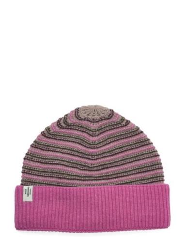 Stripey Abbey Hat Mads Nørgaard Pink