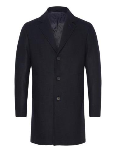 Lightweight Recycled Wool Coat Mango Navy