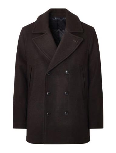 Wes Wool Peacoat Lexington Clothing Brown