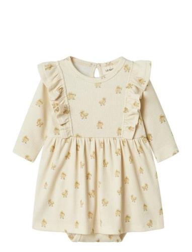 Nbflavo Emo Ls Body Dress Lil Lil'Atelier Cream