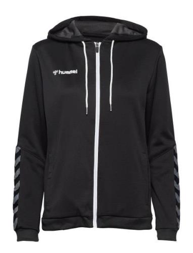 Hmlauthentic Poly Zip Hoodie Woman Hummel Black