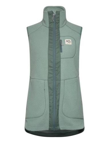 Sanne Pile Vest Long Kari Traa Green