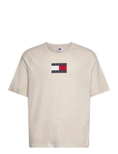 Tjw Rlx Melange Flag Tee Ext Tommy Jeans Beige