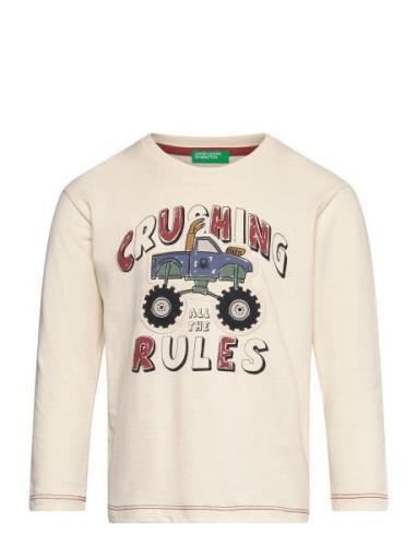 T-Shirt L/S United Colors Of Benetton Cream