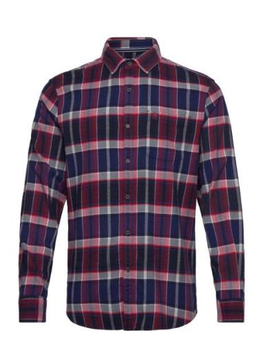 Ls Plaid Flannel Str Original Penguin Navy