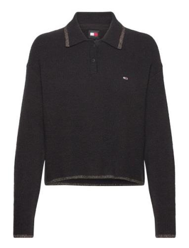 Tjw Glitter Polo Sweater Tommy Jeans Black