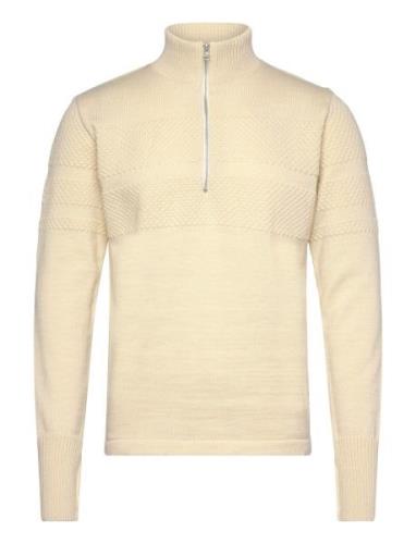 Wool Klemens Half Zip Knit Mads Nørgaard Yellow