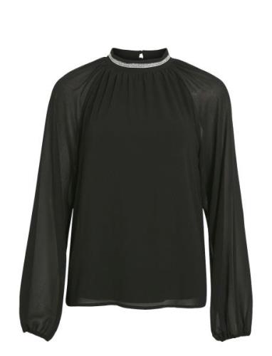 Vianlis High Neck L/S Top/R Vila Black